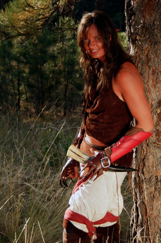 Risa Scott, as Matilda, the drunken monk.